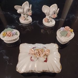 4/$40 - 8 Piece Ceramic Mini Box and Knick Knack Set